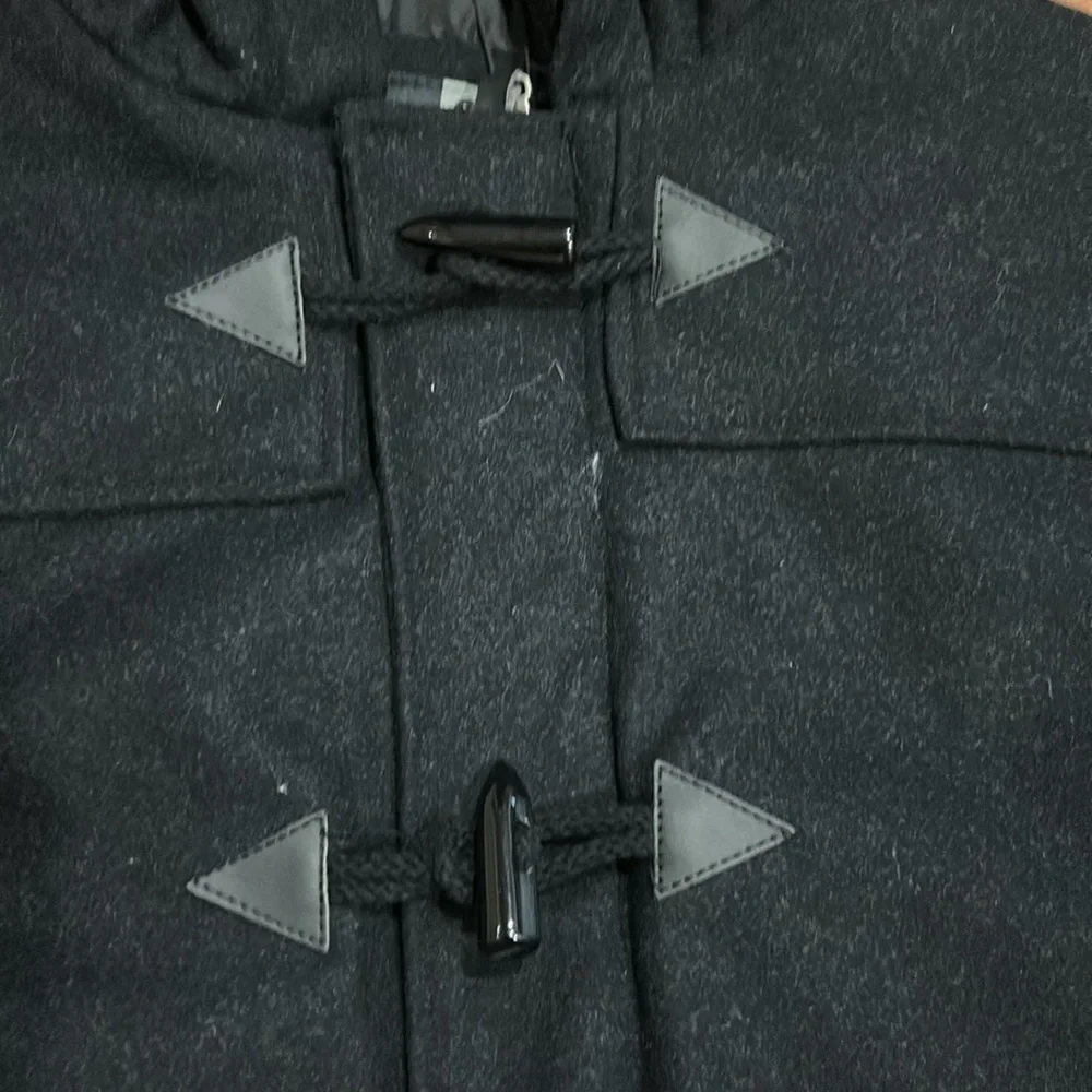 Bench Charcoal Hooded Toggle Jacket